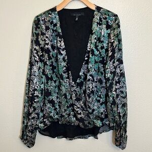 WHBM White House Black Market Floral Shirt